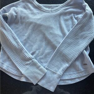 Hollister Light Blue Waffle Knit Sweater
